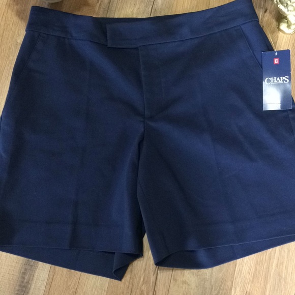 Chaps Navy Blue Dress Shorts Size 6 - Picture 2 of 5